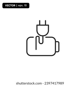 charge icon, notification icon or battery sign for UI UX and web, simple icon