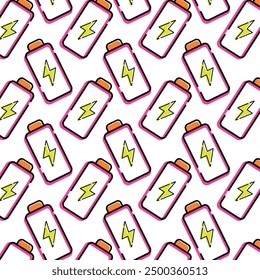 Charge icon Pattern background Vector illustration
