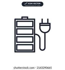charge icon symbol template for graphic and web design collection logo vector illustration
