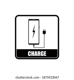 Charge icon and vector graphics
