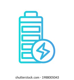 Icono de carga en el estilo de degradado sobre multimedia para cualquier proyecto, uso para presentación de aplicaciones móviles del sitio web