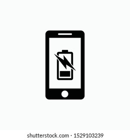 charge icon vector sign symbol isolated
