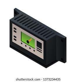 Charge inverter icon. Isometric of charge inverter vector icon for web design isolated on white background