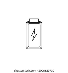 Icono de nivel de carga en fondo blanco, ilustración vectorial
