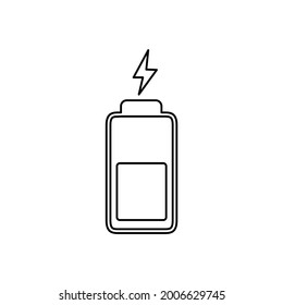 Charge level icon on white background, vector illustration