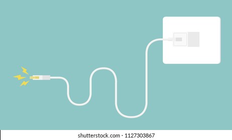 Charge the phone vector. outlet vector. poster. label. wallpaper.