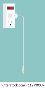 Charge the phone vector. outlet vector. poster. label. wallpaper.