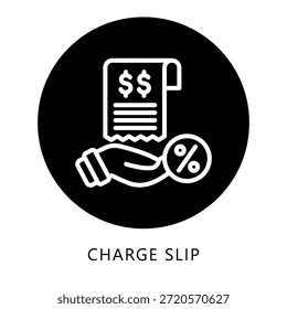 Ladeschein-Icon-Taste, Mini-Illustration beziehen sich auf Steuern, Finanzbericht. Für moderne Konzeption, UI, UX Web- und App-Entwicklung.