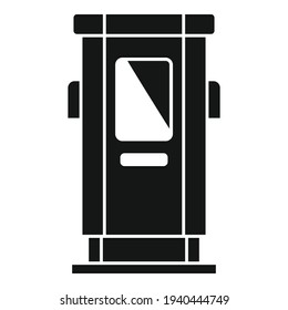 Icono de estación de carga. Ilustración simple del icono del vector de la estación de carga para el diseño web aislado en fondo blanco