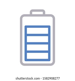 charge vector color line icon 