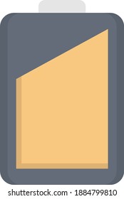 charge vector colour flat icon