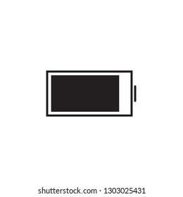 Charge vector icon flat