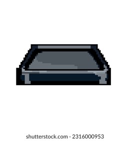 cargador inalámbrico de carga de juego de píxel de arte vector retro. cargador inalámbrico de carga de bits. ilustración vintage antigua