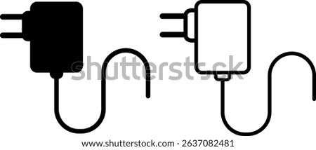 Charger adapter icon. flash drive sign. usb charging. Mobile phone charger. usb cell phone charger clip art
