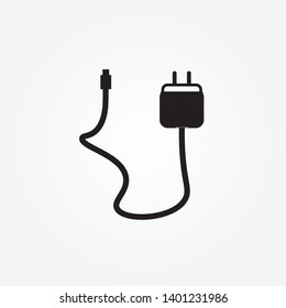 Charger adapter icon. Mobile charger vector illustration
