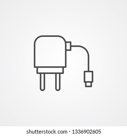 Charger adapter vector icon sign symbol