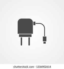 Charger adapter vector icon sign symbol