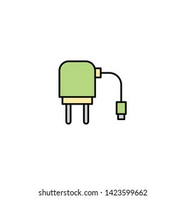 Charger adapter vector icon sign symbol