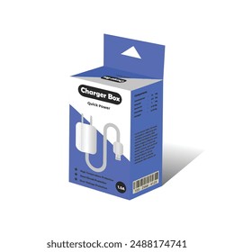 Charger Box Packaging Design, 3D Box