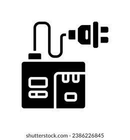 charger camera glyph icon. vector icon for your website, mobile, presentation, and logo design.