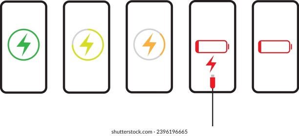 Charger for charging smartphones. Connected.