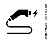 Charger connector icon, Electric car charging plug sign, Vector illustration