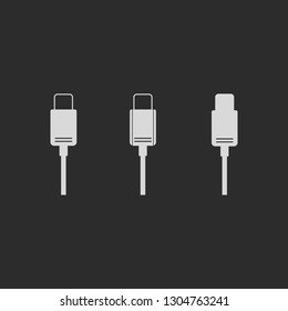 Charger Connector Icon. Vector Illustration - Vector