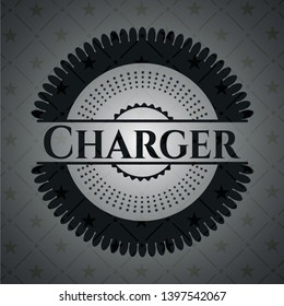 Charger dark emblem. Retro. Vector Illustration. Detailed.