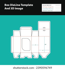 Charger display box dieline template, vector design