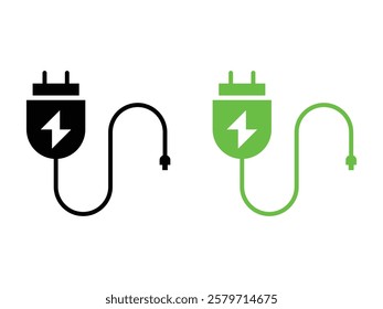 Charger electric symbol design vector illustration on transparent background