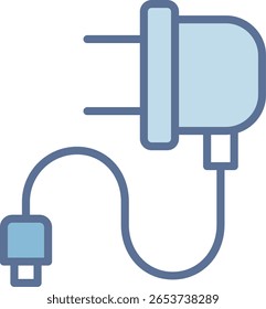 Charger Filled Blue Tone Icon