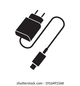 charger Flat icon on white background. eps 10