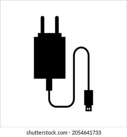 charger Flat icon on white background