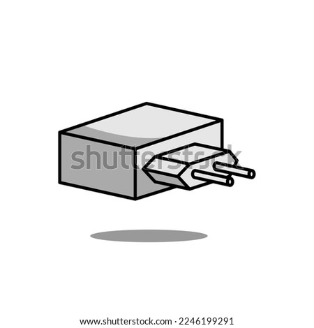 charger head vector design on white background
