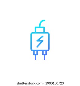 Charger icon with blue gradient style
