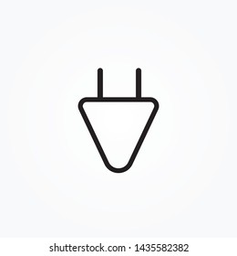 Charger icon. design charger head. Electrical plug vector icon. Simple element illustration from map and navigation concept. Electrical plug vector icon. Real estate concept vector illustration.