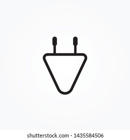 Charger icon. design charger head. Electrical plug, icon. Element of simple icon for websites, web design, mobile app, infographics. Thick line icon for website design and development.
