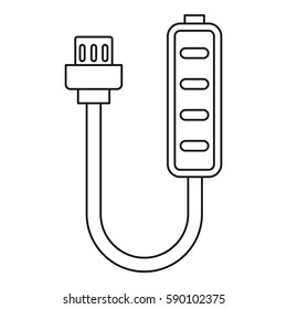 Charger icon. Outline illustration of charger vector icon for web