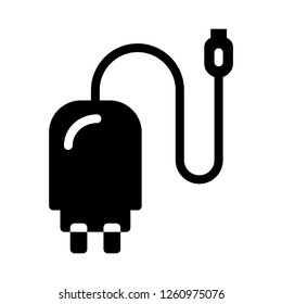 charger icon with perfect solid style