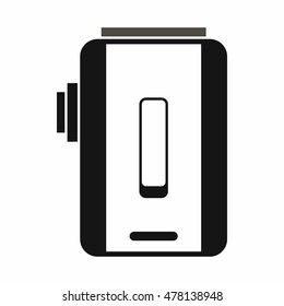 Charger icon in simple style isolated on white background. Charging symbol