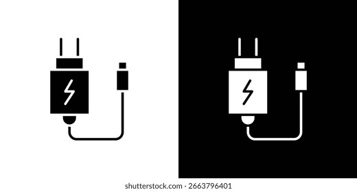 Charger icon symbol. Simple, flat design for web and mobile app