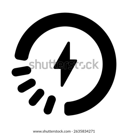 Charger icon vector. Charging illustration sign. Electricity symbol. Powerbank logo.