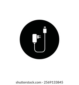 Charger icon Vector flat thin line illustration
