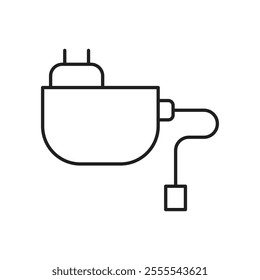 Charger icon vector isolated on white background.