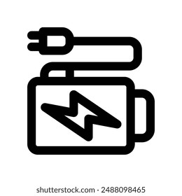 charger icon. vector line icon for your website, mobile, presentation, and logo design.