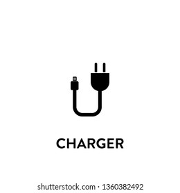 charger icon vector. charger sign on white background. charger icon for web and app