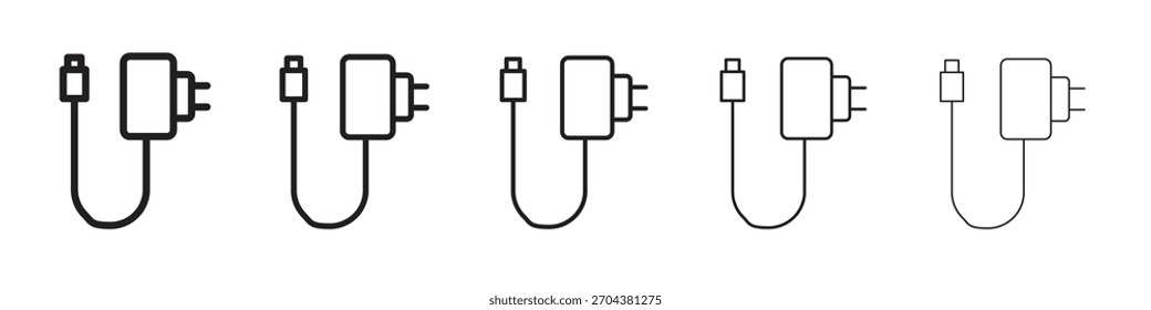 Vector de icono de cargador, símbolo, ilustraciones de logotipo