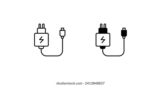 icono de cargador con ilustración de material vectorial de fondo blanco
