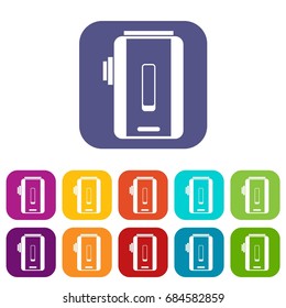 Charger icons set