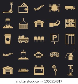 Charger icons set. Simple set of 25 charger vector icons for web for any design
